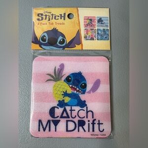 Disney Stitch catch my drift & chillin Tub Tread - Pineapple tropical Design